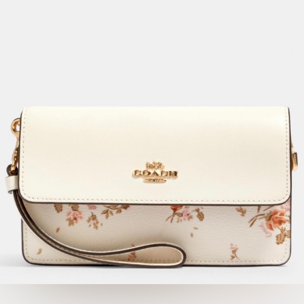 🎁✨NIB COACH Rose Bouquet Wristlet✨🎁